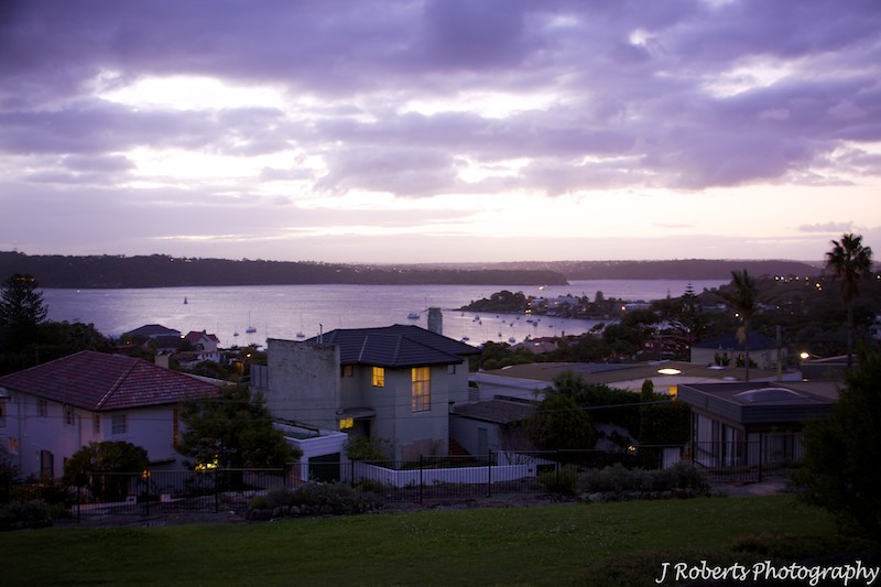 View across watsons bay at sunset - wedding photography sydney